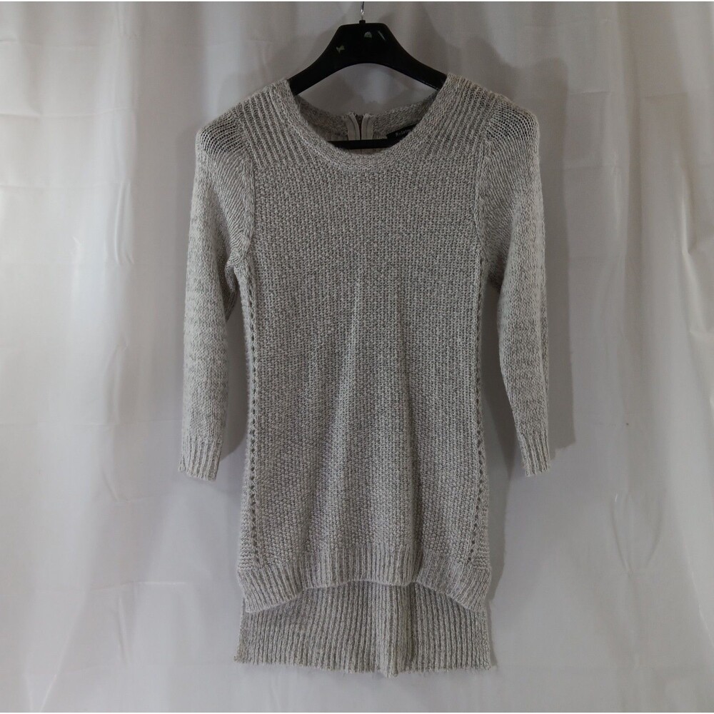 Relativity Sweater Women's Size Small Cream With Metallic Thred Accent
